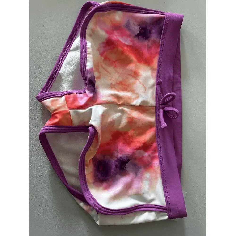 DSG | Girls Inky Overdye Warm Purple and Pink Swim Shorts S (6-8)